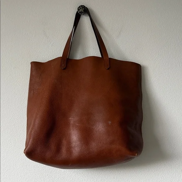 Madewell Brown Leather Tote Bag - Picture 4 of 11